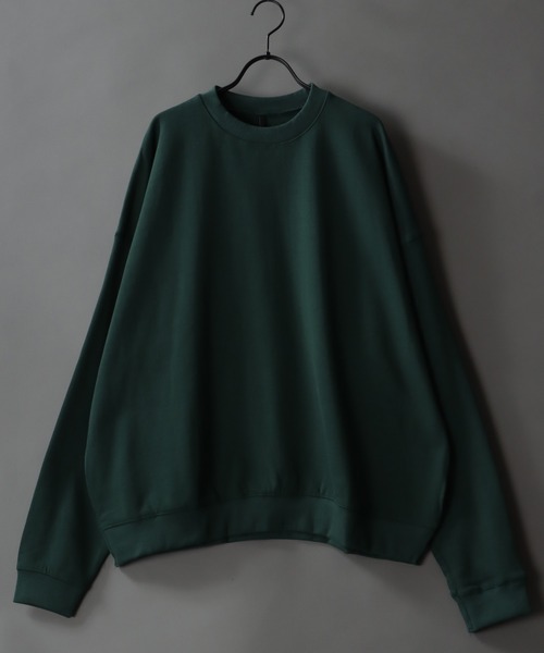 SITRY(シトリー)の「wide silhouette brushed lining sweat shirt/ワイドシルエット 裏起毛 スウェット シャツ/トレーナー(スウェット・メンズ・アッシュグレー/ブラック/ネイビー/グレー/オフホワイト/グリーン・M/XL/L)」の5枚目の写真