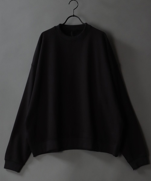 SITRY(シトリー)の「wide silhouette brushed lining sweat shirt/ワイドシルエット 裏起毛 スウェット シャツ/トレーナー(スウェット・メンズ・アッシュグレー/ブラック/ネイビー/グレー/オフホワイト/グリーン・M/XL/L)」の3枚目の写真