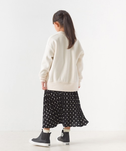 OMNES(オムネス)の「キッズ裏起毛リブ付きブルゾン(ブルゾン・キッズ・ホワイト系その他/オレンジ/アイボリー/グレー系その他・100/110/120/130/140)」の5枚目の写真