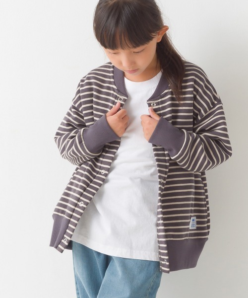 OMNES(オムネス)の「キッズ裏起毛リブ付きブルゾン(ブルゾン・キッズ・ホワイト系その他/オレンジ/アイボリー/グレー系その他・100/110/120/130/140)」の6枚目の写真