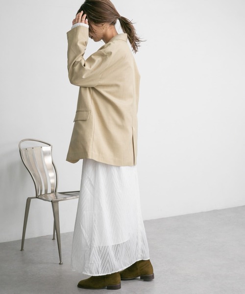 KBF（ケイビーエフ）の「シアージャガードロングワンピース（ワンピース・レディース・ブラック/オフホワイト・ONE）」の12枚目の写真