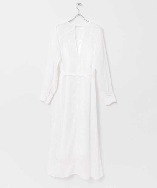白金よつば 95㎝ ピンク ワンピース 花柄ワンピ 胸元シャーリング シフォン[品番：JSFW0013498]｜JS