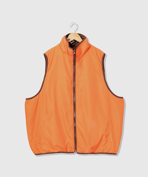 FUNALIVE（ファンアライブ）の「リバーシブル マイクロフリース ビッグ ベスト（ベスト・メンズ・オートミール/グリーン系その他/ブラウン系その他/ブラック・M/L/XL）」の5枚目の写真