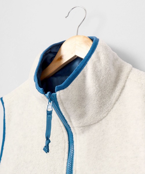 FUNALIVE（ファンアライブ）の「リバーシブル マイクロフリース ビッグ ベスト（ベスト・メンズ・オートミール/グリーン系その他/ブラウン系その他/ブラック・M/L/XL）」の8枚目の写真