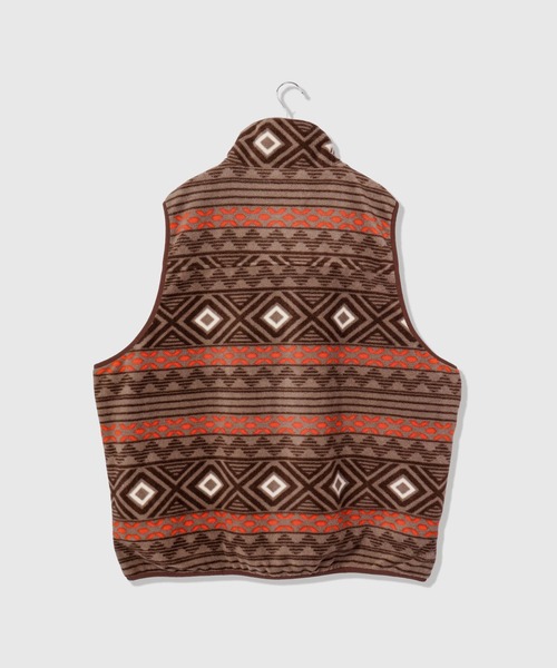 FUNALIVE（ファンアライブ）の「リバーシブル マイクロフリース ビッグ ベスト（ベスト・メンズ・オートミール/グリーン系その他/ブラウン系その他/ブラック・M/L/XL）」の12枚目の写真