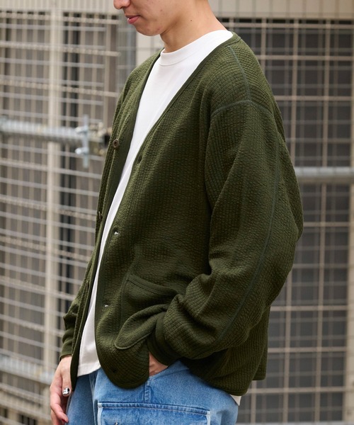 ARMY TWILL(アーミーツイル)の「ARMY TWILL ジャージーカーディガン AM-22AW3006(カーディガン/ボレロ・メンズ・ブラック/カーキ/ブラウン・L/M)」の22枚目の写真