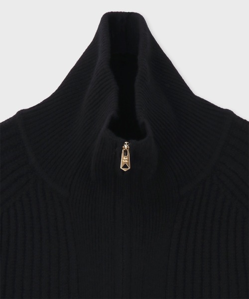 Paul Smith(ポールスミス)の「フィッシャーマンズリブ ジップアップニット / 223402 755X(ニット/セーター・メンズ・ホワイト/ブラック/ダークオレンジ・MEDIUM/LARGE/X-LARGE)」の4枚目の写真