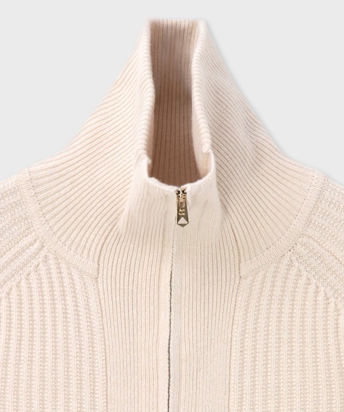 Paul Smith(ポールスミス)の「フィッシャーマンズリブ ジップアップニット / 223402 755X(ニット/セーター・メンズ・ホワイト/ブラック/ダークオレンジ・MEDIUM/LARGE/X-LARGE)」の10枚目の写真