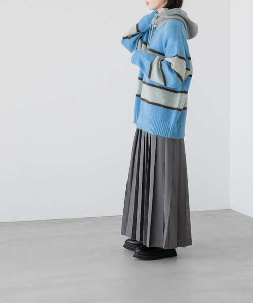 yuw（ユウ）の「モヘアクループルオーバー　172561（ニット/セーター・レディース・ブルー/ネイビー/イエロー/ピンク・FREE）」の13枚目の写真