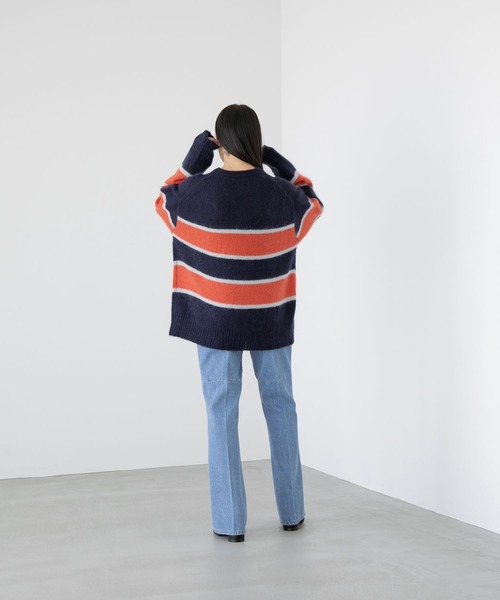 yuw（ユウ）の「モヘアクループルオーバー　172561（ニット/セーター・レディース・ブルー/ネイビー/イエロー/ピンク・FREE）」の16枚目の写真