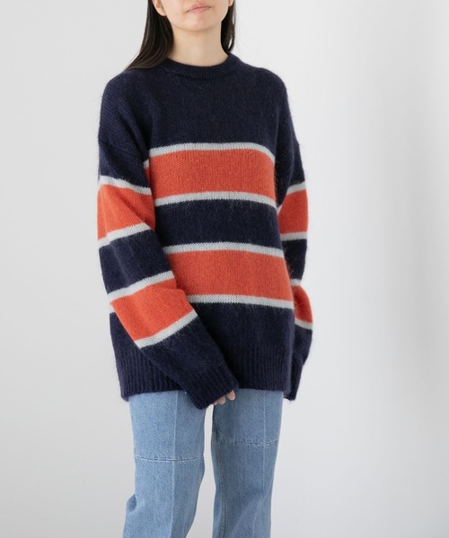 yuw（ユウ）の「モヘアクループルオーバー　172561（ニット/セーター・レディース・ブルー/ネイビー/イエロー/ピンク・FREE）」の17枚目の写真