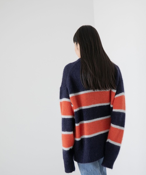 yuw（ユウ）の「モヘアクループルオーバー　172561（ニット/セーター・レディース・ブルー/ネイビー/イエロー/ピンク・FREE）」の19枚目の写真