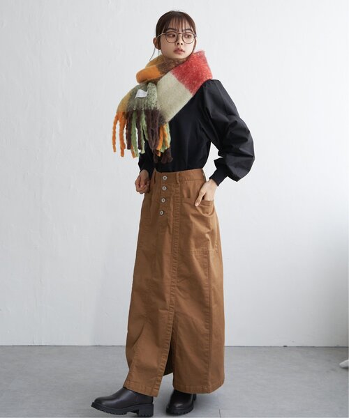 LBC(エルビーシー)の「ブロックチェックストール(ストール/ショール・レディース・ピンク系/オレンジ系/ベージュ/グレー/グリーン系・FREE)」の22枚目の写真