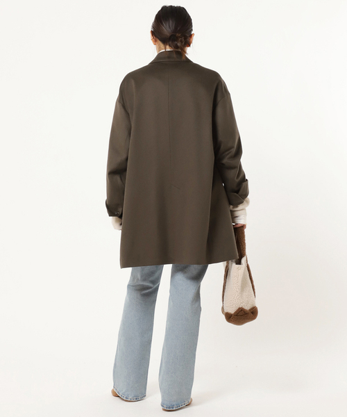 AP STUDIO（エーピーストゥディオ）の「オーバーサイズジャケットコート（チェスターコート・レディース・ブラック/カーキ・38/36）」の7枚目の写真