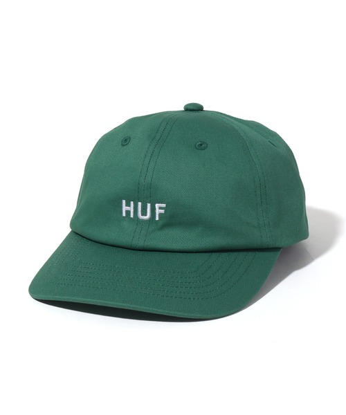 HUF(ハフ)の「【HUF/ハフ】ESSENTIALS OG LOGO CV 6 PANEL/エッセンシャルオージーロゴキャップ(キャップ・メンズ・ブラック/スモーキーグリーン系/ライトインディゴブルー/ネイビー/ベージュ/セージグリーン/コバルトブルー/グリーン系その他/ベージュ系その他・FREE)」の5枚目の写真