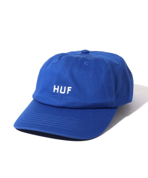 HUF(ハフ)の「【HUF/ハフ】ESSENTIALS OG LOGO CV 6 PANEL/エッセンシャルオージーロゴキャップ(キャップ・メンズ・ブラック/スモーキーグリーン系/ライトインディゴブルー/ネイビー/ベージュ/セージグリーン/コバルトブルー/グリーン系その他/ベージュ系その他・FREE)」の9枚目の写真