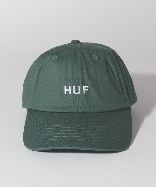 HUF(ハフ)の「【HUF/ハフ】ESSENTIALS OG LOGO CV 6 PANEL/エッセンシャルオージーロゴキャップ(キャップ・メンズ・ブラック/スモーキーグリーン系/ライトインディゴブルー/ネイビー/ベージュ/セージグリーン/コバルトブルー/グリーン系その他/ベージュ系その他・FREE)」の19枚目の写真