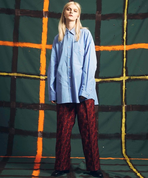 MAISON SPECIAL(メゾンスペシャル)の「《ユニセックスアイテム》THOMAS MASON/トーマスメイソン プライムオーバーシャツ【MAISON SPECIAL/メゾンスペシャル】(シャツ/ブラウス・メンズ・ダークネイビー/ライトブルー/ブラック/ネイビー/ブルー/オフホワイト/ダークブルー/サックスブルー/ブラウン/スカイブルー/カーキ・0/1/2)」の18枚目の写真