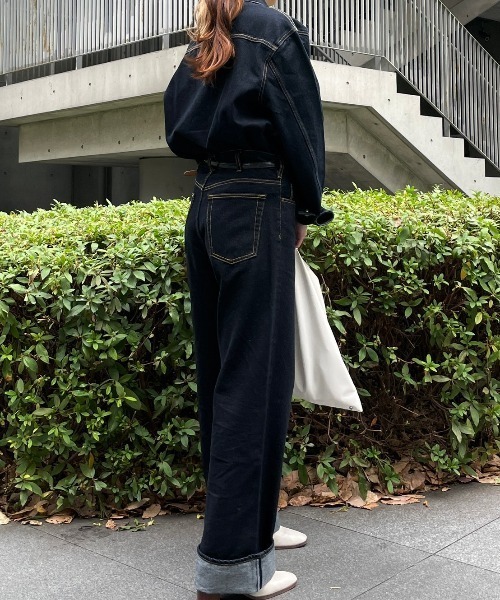 INTER FACTORY（インターファクトリー）の「【Forte/フォルテ】フレアデニムパンツ（デニムパンツ・メンズ・ダークインディゴブルー・S/M/L）」の5枚目の写真