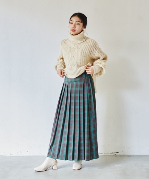 idem（イデム）の「low gauge turtleneck knit/ローゲージオフタートルニット（ニット/セーター・レディース・アイボリー/チャコールグレー/ピンク・FREE）」の22枚目の写真