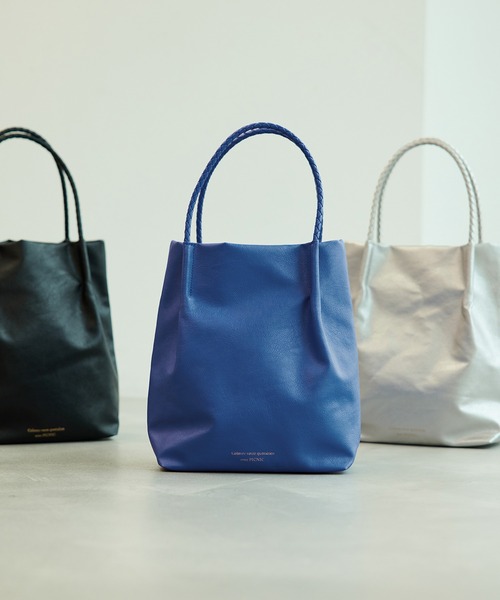 ROPE' PICNIC（ロペピクニック）の「新色追加/洗えるメッシュハンドルミドルサイズトートバッグ（トートバッグ・レディース・ブラック/シルバー/ブルー/キナリ/ピンク系その他2/オレンジ/ターコイズブルー・FREE）」の4枚目の写真