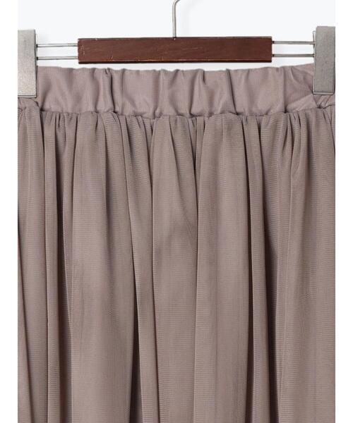 Te chichi TERRASSE（テチチテラス）の「チュールギャザースカート（スカート・レディース・モカ/グレー/ブラック・ﾌﾘ-）」の10枚目の写真