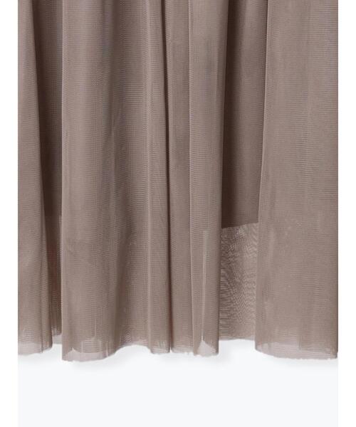 Te chichi TERRASSE（テチチテラス）の「チュールギャザースカート（スカート・レディース・モカ/グレー/ブラック・ﾌﾘ-）」の12枚目の写真