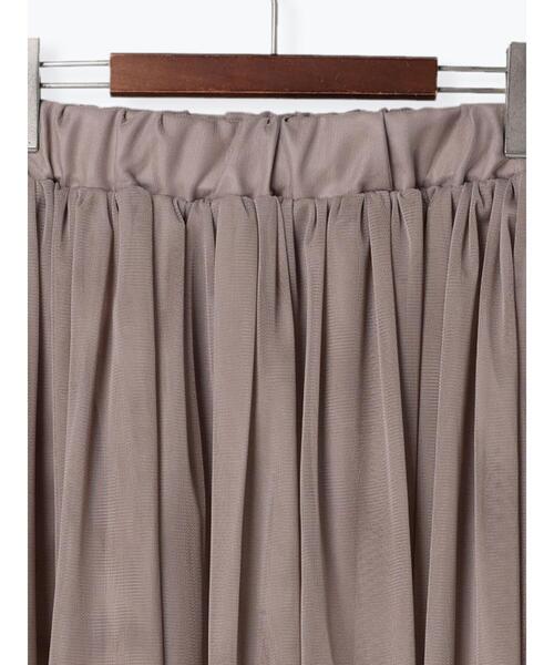 Te chichi TERRASSE（テチチテラス）の「チュールギャザースカート（スカート・レディース・モカ/グレー/ブラック・ﾌﾘ-）」の13枚目の写真