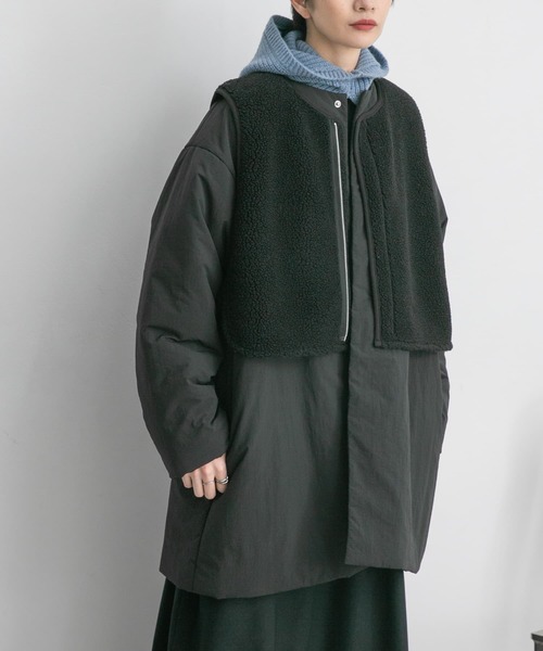 KBF（ケイビーエフ）の「ボアベストSET中綿ミドルコート（その他