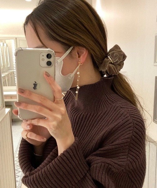 flower（フラワー）の「ゴージャスベロアシュシュ（シュシュ・レディース・ブラック/ブラウン・FREE）」の21枚目の写真