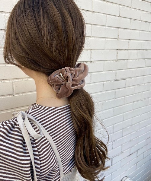 flower（フラワー）の「ゴージャスベロアシュシュ（シュシュ・レディース・ブラック/ブラウン・FREE）」の20枚目の写真