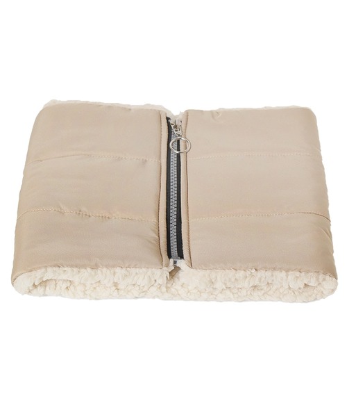 14+（イチヨンプラス）の「キルト裏ボアネックウォーマー（ネックウォーマー/スヌード・レディース・ブラック/ブルー/ベージュ・FREE）」の2枚目の写真