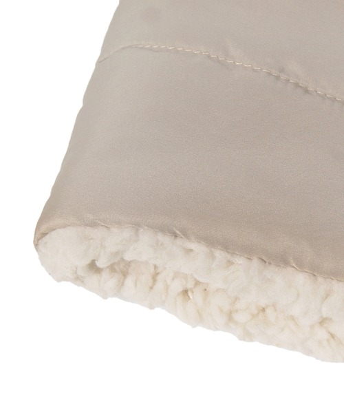 14+（イチヨンプラス）の「キルト裏ボアネックウォーマー（ネックウォーマー/スヌード・レディース・ブラック/ブルー/ベージュ・FREE）」の7枚目の写真