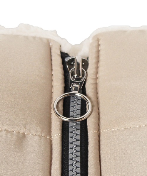 14+（イチヨンプラス）の「キルト裏ボアネックウォーマー（ネックウォーマー/スヌード・レディース・ブラック/ブルー/ベージュ・FREE）」の9枚目の写真