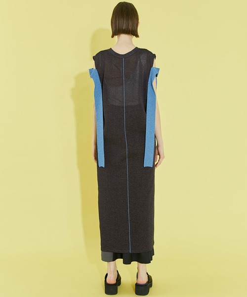 CITY TOKYO（シティトウキョウ）の「【和紙】2WAYニットワンピース（ワンピース・レディース・ダークグレー/ラベンダー/グレー・1/2）」の17枚目の写真