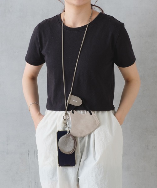 BIRTHDAY BAR（バースデイバー）の「【全機種対応】本革マルチホルダー ストラップ スマホショルダー（スマホグッズ・レディース・ベージュ/ブラック/グレー/シルバー/ゴールド・フリー）」の18枚目の写真