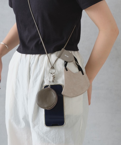 BIRTHDAY BAR（バースデイバー）の「【全機種対応】本革マルチホルダー ストラップ スマホショルダー（スマホグッズ・レディース・ベージュ/ブラック/グレー/シルバー/ゴールド・フリー）」の20枚目の写真