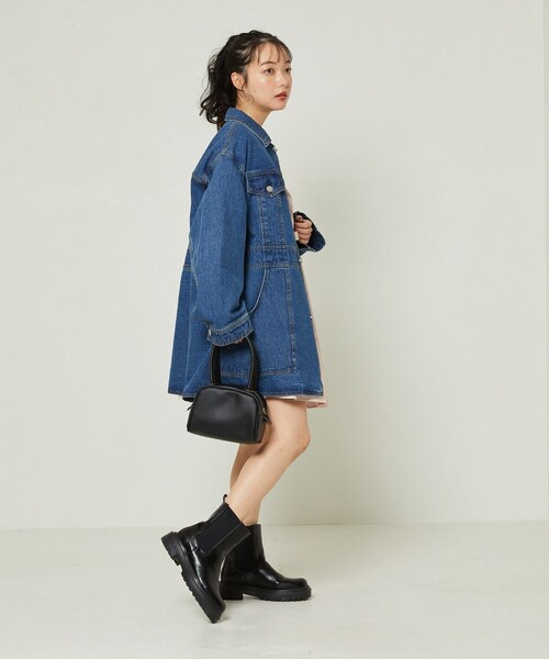FREAK'S STORE(フリークスストア)の「BIGデニムジャケット(デニムジャケット・レディース・ブルー/ネイビー・フリ-)」の12枚目の写真