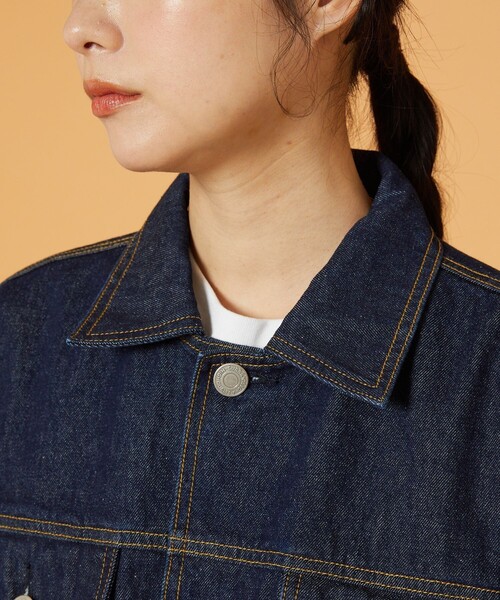 FREAK'S STORE(フリークスストア)の「BIGデニムジャケット(デニムジャケット・レディース・ブルー/ネイビー・フリ-)」の13枚目の写真