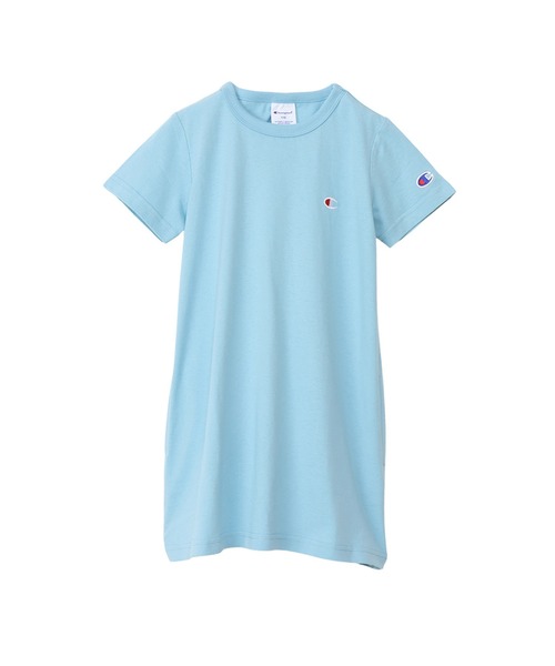 Champion（チャンピオン）の「【Champion/チャンピオン】キッズ ベーシック チュニックTシャツ（チュニック・キッズ・サックスブルー・150/100/160/140/130/120/110）」の9枚目の写真