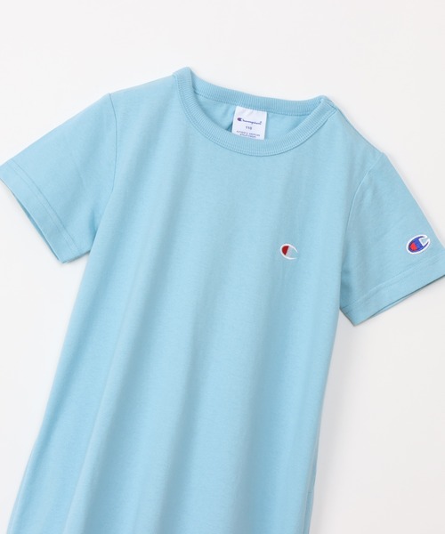 Champion（チャンピオン）の「【Champion/チャンピオン】キッズ ベーシック チュニックTシャツ（チュニック・キッズ・サックスブルー・150/100/160/140/130/120/110）」の8枚目の写真