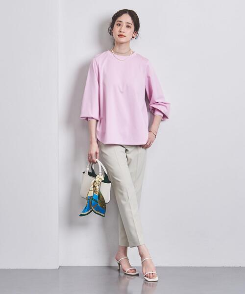 UNITED ARROWS（ユナイテッドアローズ）の「P/PU ダブルクロス スリムパンツ（その他パンツ・レディース・ブラック/ライトピンク/ライトグレー・34/40/38/36）」の14枚目の写真