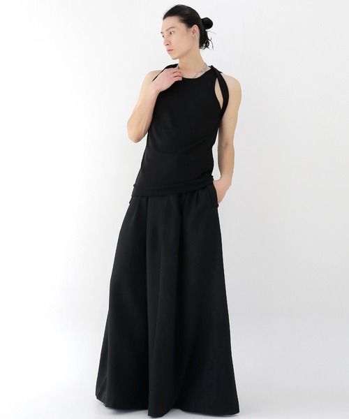 minsobi（ミンソビ）の「ショルダーストリングタンクトップ（タンクトップ・メンズ・ブラック・FREE）」の10枚目の写真