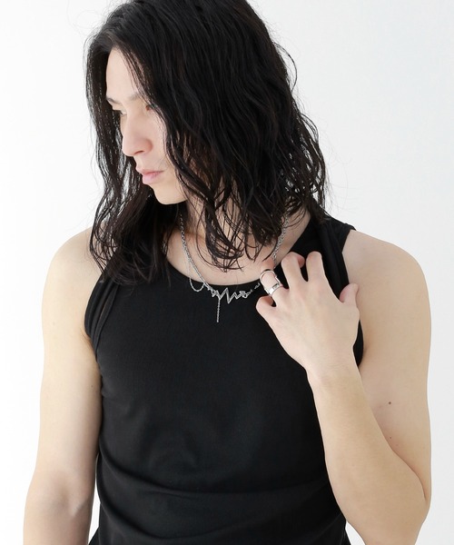 minsobi（ミンソビ）の「ショルダーストリングタンクトップ（タンクトップ・メンズ・ブラック・FREE）」の15枚目の写真