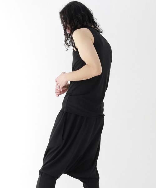 minsobi（ミンソビ）の「ショルダーストリングタンクトップ（タンクトップ・メンズ・ブラック・FREE）」の5枚目の写真