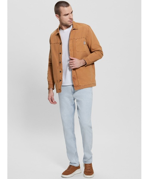 Guess（ゲス）の「Utility Overshirt（シャツ/ブラウス・メンズ・キャメル/ライトブルー・LARGE/X-LARGE/MEDIUM/SMALL）」の11枚目の写真