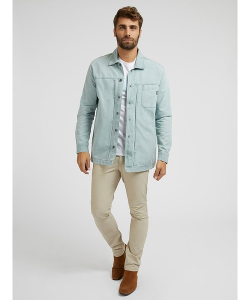 Guess（ゲス）の「Utility Overshirt（シャツ/ブラウス・メンズ・キャメル/ライトブルー・LARGE/X-LARGE/MEDIUM/SMALL）」の14枚目の写真