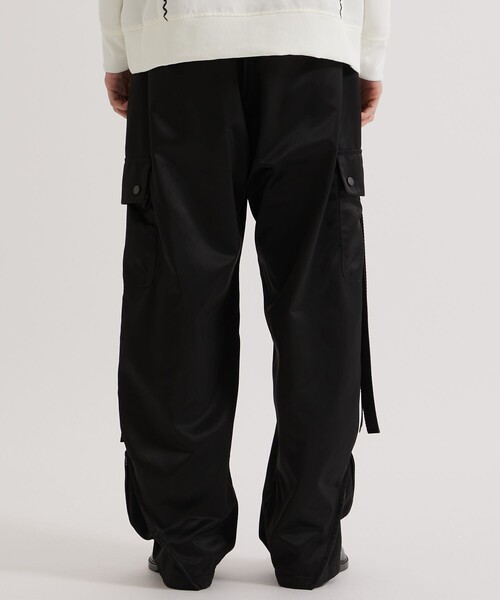 UNITED TOKYO コレクションライン ブラックカーゴパンツ フェイクレザーコンビ カーゴパンツ(1 BLACK): : メンズ｜UNITED