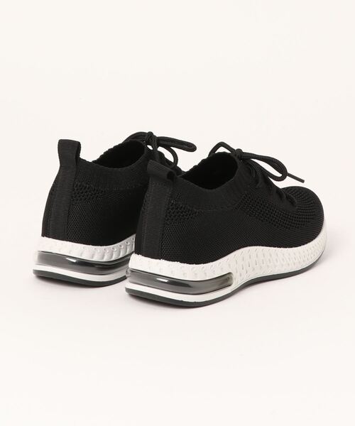 LUGG NAGG(ラグナグ)の「【エアー入り】幅広伸縮ニットスニーカー(スニーカー・レディース・ピンク/グレー/ブラック/ベージュ・23.5cm/23.0cm/24.0cm/24.5cm/22.5cm)」の5枚目の写真