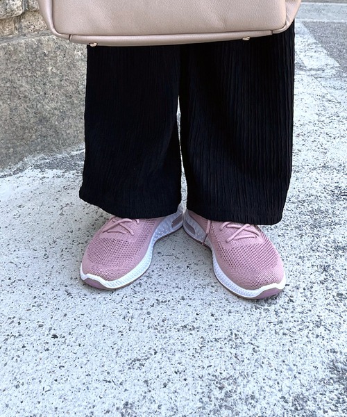 LUGG NAGG(ラグナグ)の「【エアー入り】幅広伸縮ニットスニーカー(スニーカー・レディース・ピンク/グレー/ブラック/ベージュ・23.5cm/23.0cm/24.0cm/24.5cm/22.5cm)」の12枚目の写真